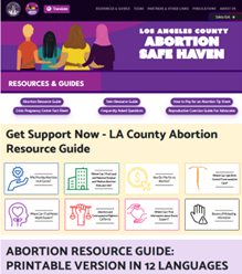 Abortion Safe Haven Project Website