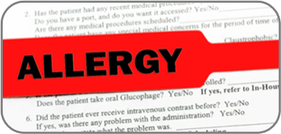 Penicillin allergy wrist band