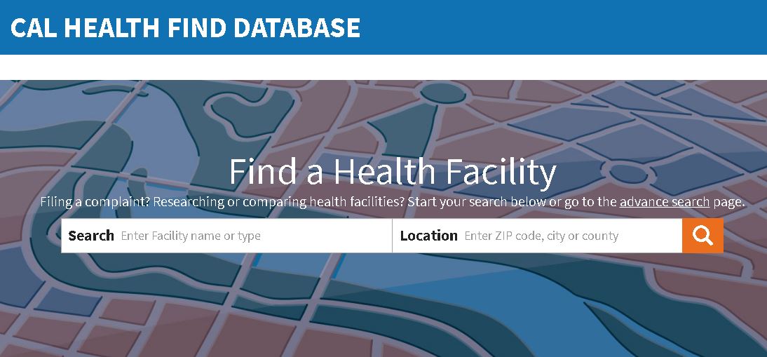 Online database - Licensed and certified health facilities