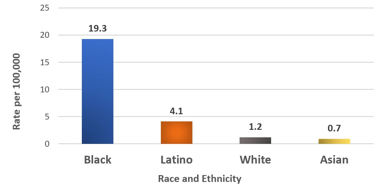 Firearm homicides by race/ethnicity