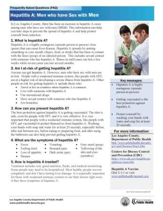 Hepatitis A infographic