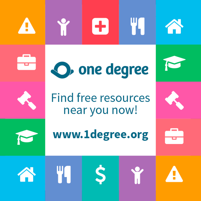 Flyer - One Degree websitefor community resources