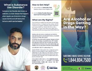 Substance Abuse Service Helpline Brochure